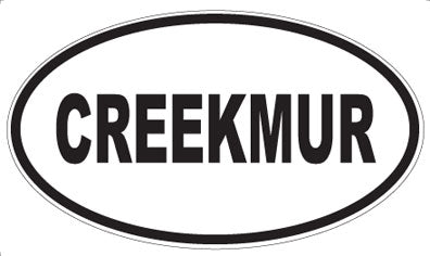 CREEKMUR - Oval Sticker