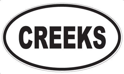 CREEKS - Oval Magnet
