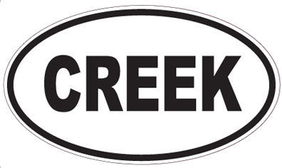 CREEK - Oval Magnet