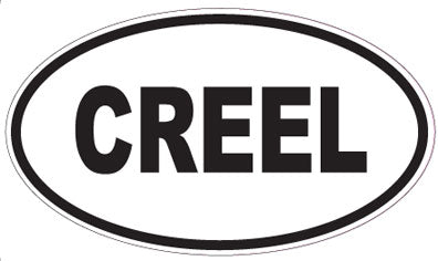 CREEL - Oval Sticker
