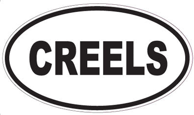 CREELS - Oval Sticker