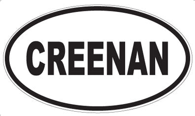CREENAN - Oval Sticker