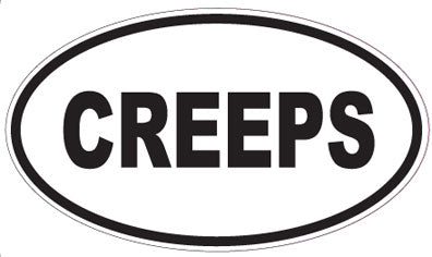 CREEPS - Oval Sticker
