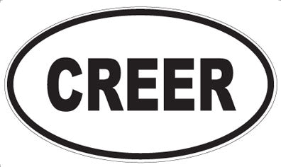 CREER - Oval Sticker