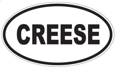 CREESE - Oval Sticker