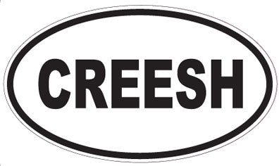 CREESH - Oval Sticker