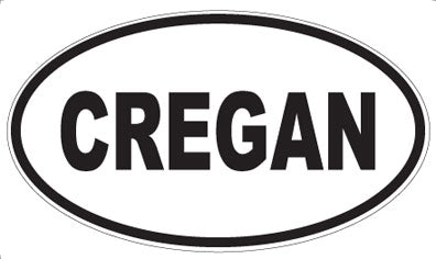 CREGAN - Oval Sticker