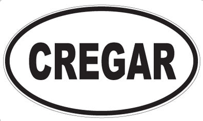 CREGAR - Oval Sticker