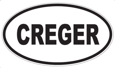 CREGER - Oval Magnet