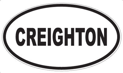 CREIGHTON - Oval Magnet