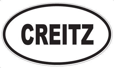 CREITZ - Oval Sticker