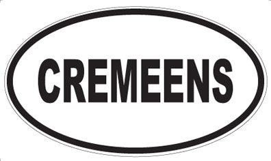 CREMEENS - Oval Magnet