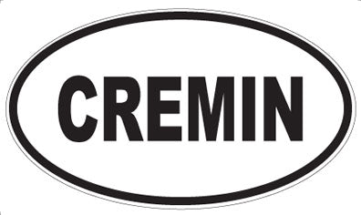 CREMIN - Oval Sticker