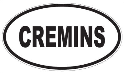 CREMINS - Oval Magnet
