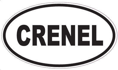 CRENEL - Oval Sticker