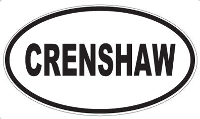 CRENSHAW - Oval Magnet