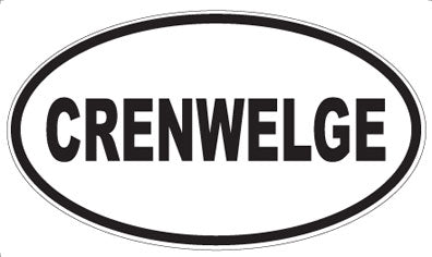 CRENWELGE - Oval Sticker