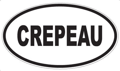 CREPEAU - Oval Sticker