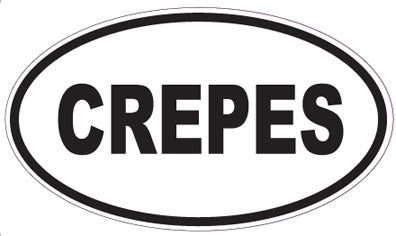 CREPES - Oval Sticker