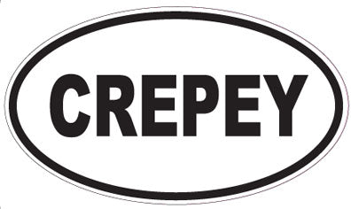 CREPEY - Oval Sticker