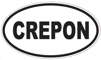 CREPON - Oval Sticker