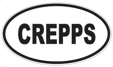 CREPPS - Oval Sticker