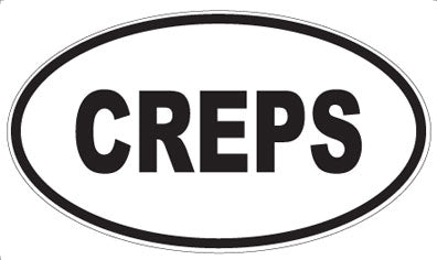 CREPS - Oval Sticker