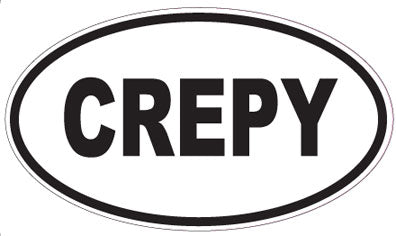 CREPY - Oval Sticker