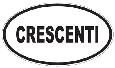 CRESCENTI - Oval Magnet