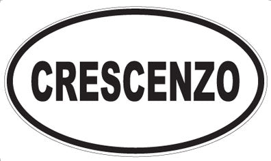 CRESCENZO - Oval Magnet