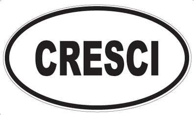 CRESCI - Oval Sticker