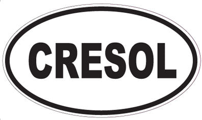 CRESOL - Oval Sticker