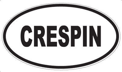 CRESPIN - Oval Sticker