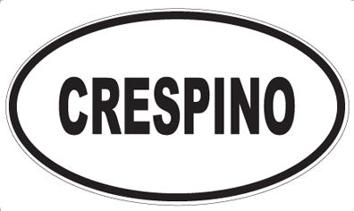 CRESPINO - Oval Sticker