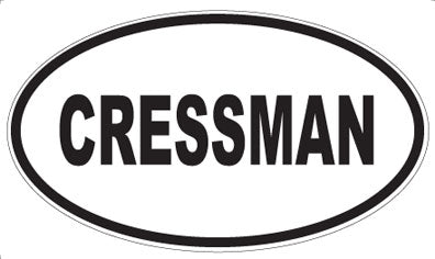 CRESSMAN - Oval Magnet