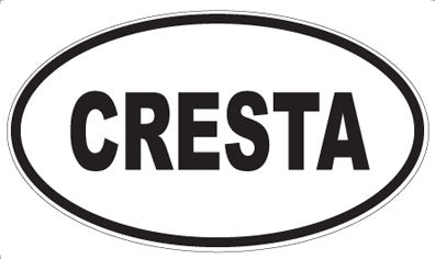 CRESTA - Oval Sticker