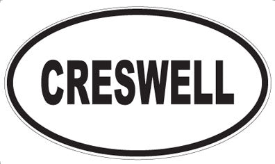 CRESWELL - Oval Sticker
