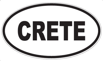 CRETE - Oval Sticker