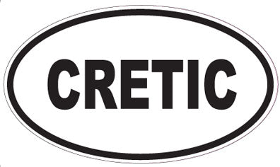 CRETIC - Oval Sticker