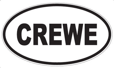 CREWE - Oval Sticker