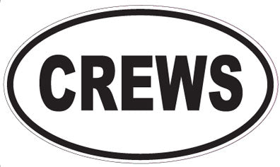 CREWS - Oval Sticker