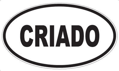 CRIADO - Oval Sticker