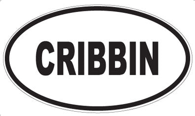 CRIBBIN - Oval Sticker
