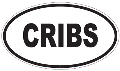 CRIBS - Oval Magnet