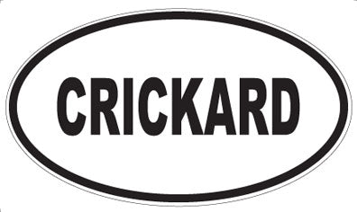 CRICKARD - Oval Magnet