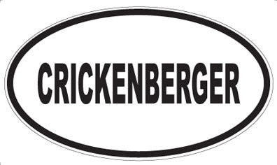 CRICKENBERGER - Oval Magnet