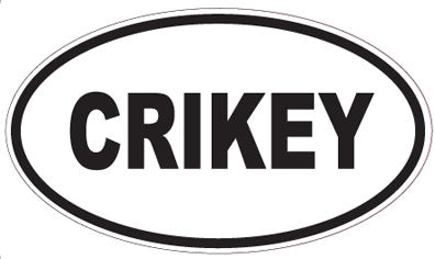 CRIKEY - Oval Sticker