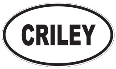 CRILEY - Oval Sticker