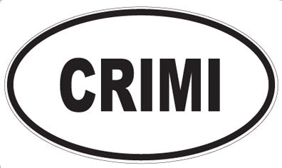CRIMI - Oval Magnet