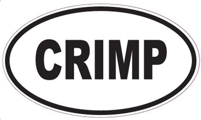 CRIMP - Oval Sticker